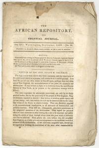 The African Repository, and Colonial Journal. Vol. XV No. 15. September, 1839
