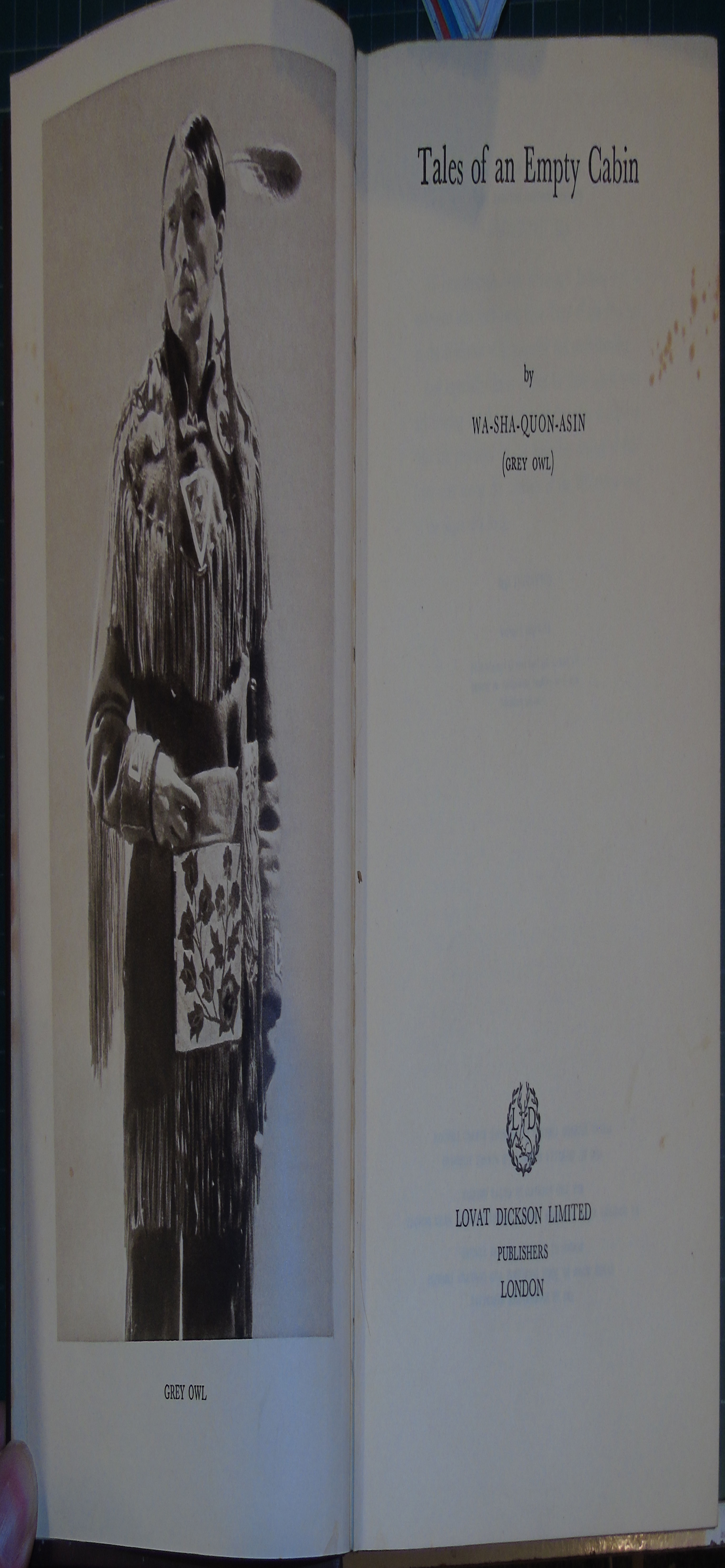 Tales Of An Empty Cabin By Wa Sha Quon Asin Grey Owl Biblio Com