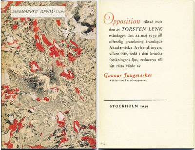 Opposition riktad mot den av Torsten Lenk…