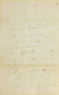 Autograph Note, Signed, by Caroline LeRoy Webster