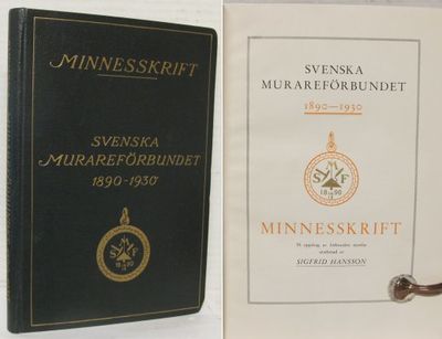 Svenska Murareförbundet 1890-1930. Minnesskrift.