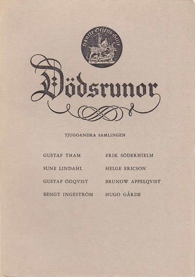 Dödsrunor. Tjugoandra samlingen. [Utg. av] Sancte…