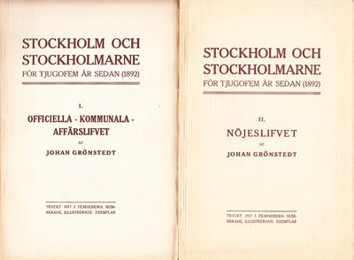 Stockholm och stockholmarne för tjugofem år sedan…