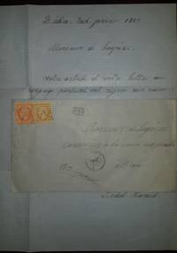 Rare letter in French written and signed by the Ottoman Sultan Abdul Hamid II de Sultan Abdul Hamid II (1842 - 1918) - 1865