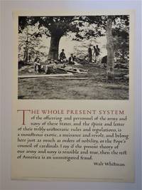 Photogravure Broadside - THE WHOLE PRESENT SYSTEM.....