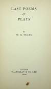 LAST POEMS AND PLAYS