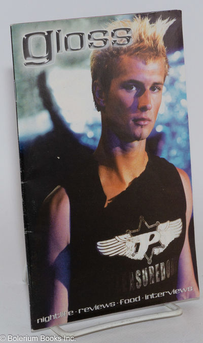 San Francisco: Glossmagazine dot net, 2002. Magazine. 64p., 5x8 inches, comprised of color advertise...