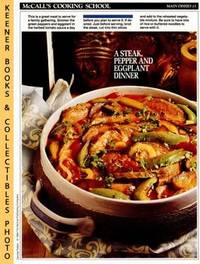 cover of McCall's Cooking School Recipe Card: Main Dishes 15 - Beef With Peppers And Eggplant : Replacement McCall's Recipage or Recipe Card For 3-Ring Binders : McCall's Cooking School Cookbook Series