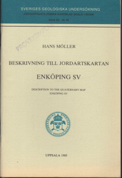 BESKRIVNING TILL JORDARTSKARTAN ENKÖPING SV.