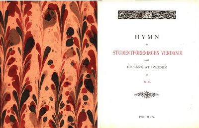 Hymn åt studentföreningen Verdandi. Samt sången…