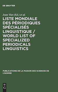 Liste mondiale des périodiques spécialisés linguistique / World List of Specialized...