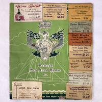 [COOKERY] [MENU] THE KING OF THE SEA. NEW YORK, 1944