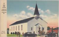 New Post Chapel, Carlisle Barracks, Carlisle, Pa 1940s unused linen Postcard