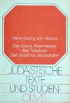 Der Josua-Kommentar des Tanchum Ben Josef ha-Jeruschalmi. Neu hrsg., übersetzt u. mit ausführlichen Erläuterungen versehen. (Hrsg. von Johann Maier).