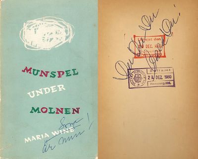 Munspel under molnen. [Utg. av] Bonniers.