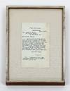 W. B. YEATS | FRAMED TLS TO JAMES D. PHELAN