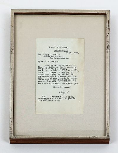 W. B. YEATS | FRAMED TLS TO JAMES D. PHELAN