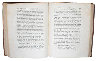 Méchanique Analytique. - [THE FOUNDATION OF ANALYTICAL MECHANICS] (photo 2)