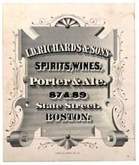 I.D. Richards & Sons Spirits, Wines, Porter & Ale Advertising Card