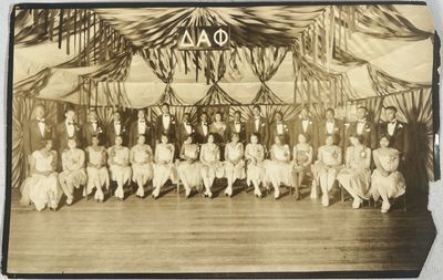 African American Higher Education Lincoln University Fraternity and Sorority Event Photograph Showing Student Life and Greek Letter Culture 1920s to 1930s