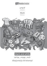 BABADADA black-and-white, Amharic (in Geʽez script) - Malti, visual dictionary (in...