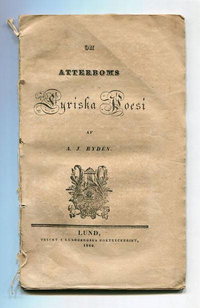 Om Atterboms lyriska poesi.