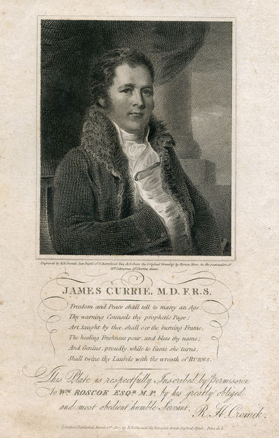Engraved Portrait by R. H. Cromek after Horace Hone