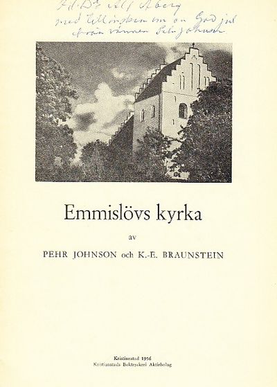 Emmislövs kyrka. Illustrerad.