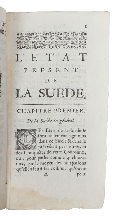 L'état présent de la Suéde avec un abrege' de l'histoire de ce royaume. (photo 4)