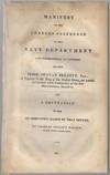 Manifest of charges preferred to the Navy Department and subsequently to Congress, against Jesse Duncan Elliott, Esq., a Captain in the Navy of the United States, for unlawful conduct while Commodore of the late Mediterranean Squadron; and a refutation of the recrimination raised by that officer. By Charles Crillon Barton of the United States Navy.