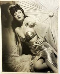 Original Oversize Photograph of Burlesque and Film Star Ann Corio SIGNED AND INSCRIBED to a Monogram Pictures Executive