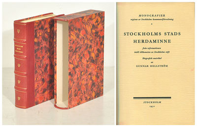 Stockholms stads herdaminne från reformationen…
