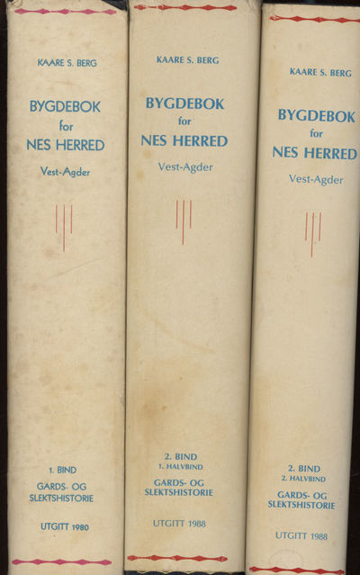 Bygdebok for Nes herred. 1-2 i 3 bind.