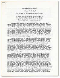 [Drop title] The Politics of Touch