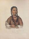 [NATIVE AMERICAN PORTRAIT]. "Hayne Hudjihini Eagle of Delight." Hand-colored lithograph from a folio edition of McKenney and Hall's Indian Tribes of North America
