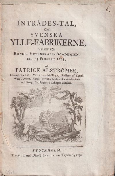 Inträdes-tal, om svenska ylle-fabrikerne, hållet…