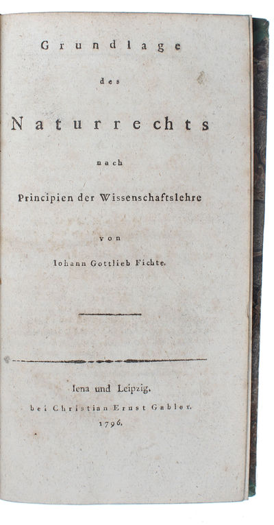 Grundlage des Naturrechts nach Principien der…