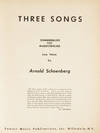 [Op. 48]. Three Songs