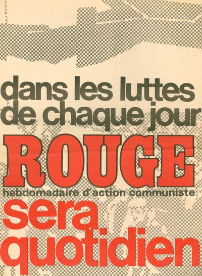 Collection of Supplementary Booklets and Associated Volumes for Rouge: Journal d'Action Communiste