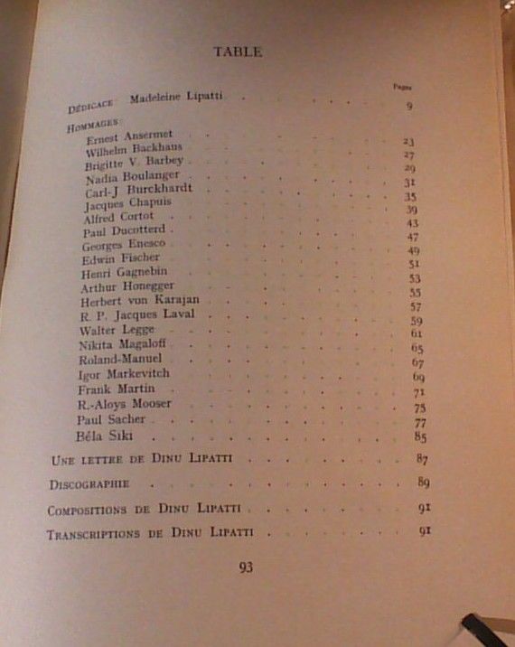 Hommage A Dinu Lipatti