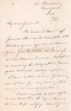 AUTOGRAPH LETTER TO GENERAL HORATIO WRIGHT SIGNED BY AMERICAN LAWYER SIMON STEVENS.