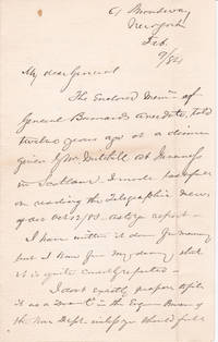 AUTOGRAPH LETTER TO GENERAL HORATIO WRIGHT SIGNED BY AMERICAN LAWYER SIMON STEVENS. by Simon. (1825-1894). Lawyer known for his expertise in riparian water rights Stevens - Signed - 1884. - from Blue Mountain Books & Manuscripts, Ltd. (SKU: 34567)