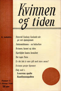 Kvinnen og tiden. Nummer 3  1.Februar 1946