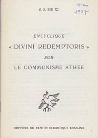 Encyclique "divini redemptoris" sur le communisme athée