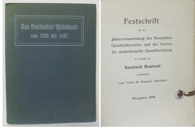 Das Rostocker Weinbuch von 1382 bis 1391.