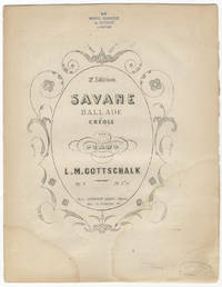 [D-135]. Savane Ballade Créole, pour piano ... Pr. 7f. 50c. ... 2e. Edition