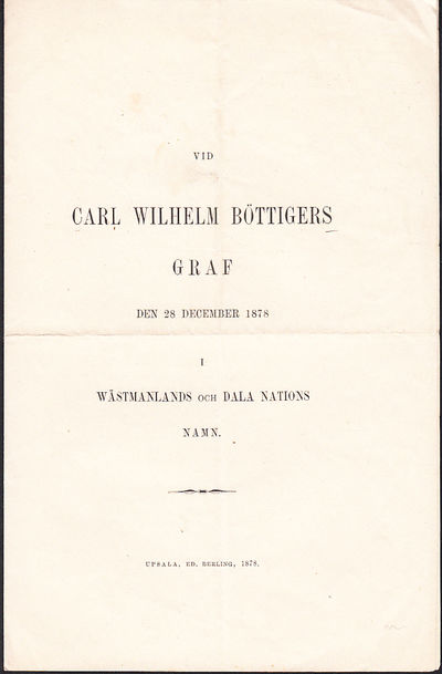 Vid Carl Wilhelm Böttigers graf den 28 december…