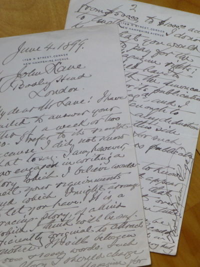 Autograph Letter Signed, to "My dear Mr [John] Lane.