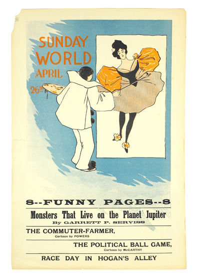 1896. New York: n.d. . Broadside 12 x 18”, color lithograph, text in black. Upper left corner is c...
