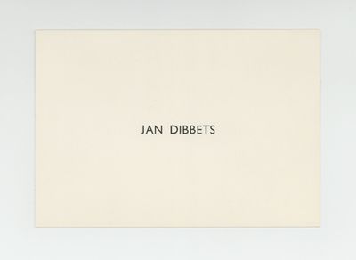 Exhibition postcard: Jan Dibbets (20 November-15 December 1973)